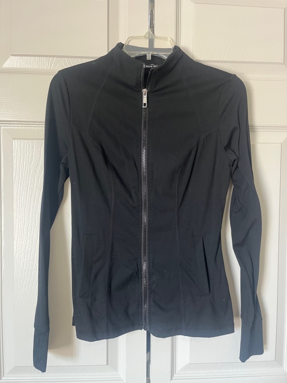 Black Full-Zip Athletic Jacket